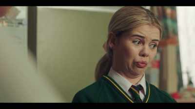 In French, she moved
next to Kiefer Callaghan, - Derry Girls
