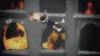 In front of a burning orphanage, - Six Degrees with Mike Rowe