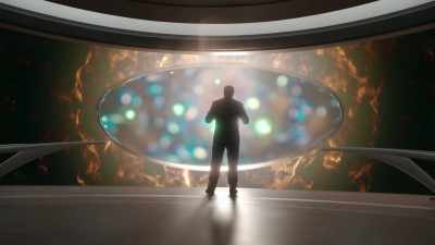 In this froth of
elementary particles, - Cosmos: Possible Worlds