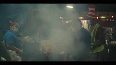 In Guatemala,
traditionally, they call it "churrasco." - Street Food: USA