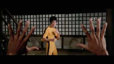 'In his handwritten note
for this part of the fight, - The Final Game of Death