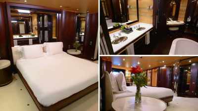 In here, we have the master, - Below Deck Sailing Yacht