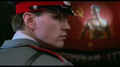 In here there were two guys killing each other. - Rocky IV