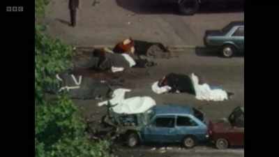 In Hyde Park, a car bomb packed
with nails exploded into a troupe - Once Upon a Time in Northern Ireland
