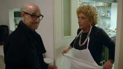 In this kitchen, Italia
and her crack team - Stanley Tucci: Searching for Italy