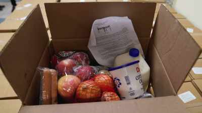 In this last round
of food boxes, - Food and Country