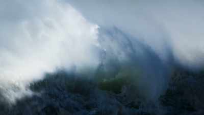 In its lifetime,
a large storm can release energy - Blue Planet II