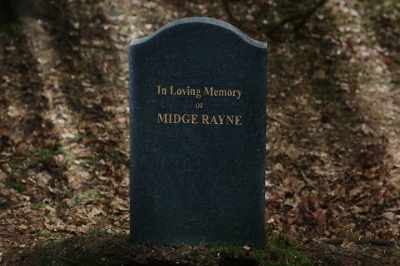 "In loving memory of Midge Rayne." - The A List