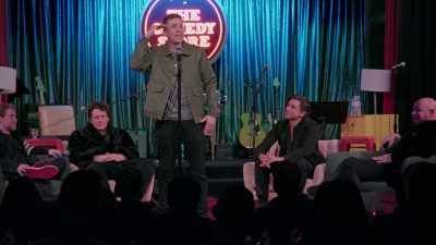 In his mind, "We've gotta move
80 more tickets." - Dirty Daddy: The Bob Saget Tribute