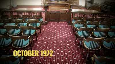 In October 1972,
215 days after the heist, - History's Greatest Heists with Pierce Brosnan
