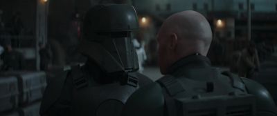 In order to access the network,
the terminal has to scan your face. - The Mandalorian