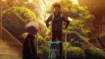 In other words,
you were climbing Tokyo Tower - Digimon Adventure 02: The Beginning