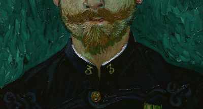 In this picture, Milliet,
is placed in a space - Van Gogh: Of Wheat Fields and Clouded Skies