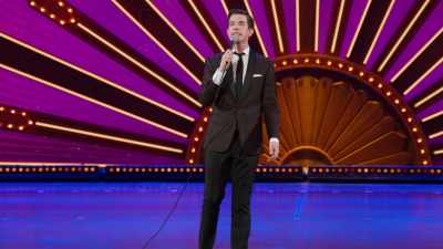 [in plaintive voice]
"Hi. Knock, knock. Sorry." - John Mulaney: Kid Gorgeous at Radio City