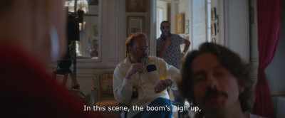 In this scene, the boom's high up, - Paris Pigalle