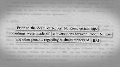 In this settlement agreement
was also mentioned some tapes. - Bob Ross: Happy Accidents, Betrayal & Greed