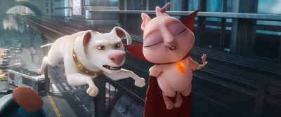 [IN SING-SONG VOICE]
I'm not telling. [CHUCKLES] - DC League of Super Pets