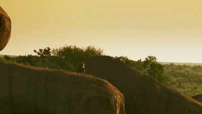 In solitude, Bakari can
focus his mind. - Serengeti