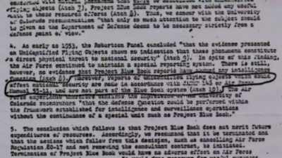 "In spite of this finding, the Air Force continued - Project Blue Book Exposed