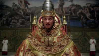 In terms of blind loyalty
to the imperative. - The Young Pope