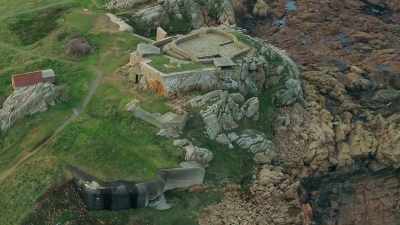 In terms of large fortifications
built over here, - Secret Nazi Ruins