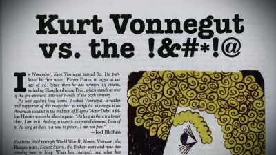 In that, uh, first interview,
he used the phrase - Kurt Vonnegut: Unstuck in Time