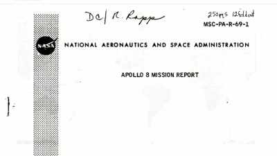 In the Apollo 8 mission report,
a 250-page document - American Moon