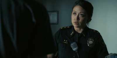 In the car
that Alison was driving - I Know What You Did Last Summer