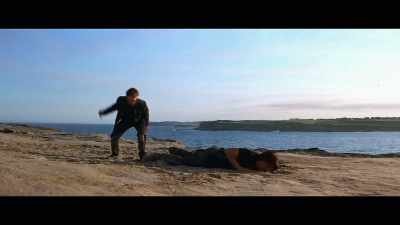 In the climax when he almost
gets stabbed in the eye, - Tom Cruise: The Last Movie Star