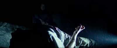 In the dark, a guy
alone being watched over - Memory: The Origins of Alien