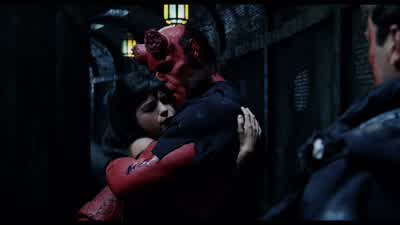In the darkI heard your voiceWhat did you sayI said Heyyou on the other sideLet her gobecause forFor her I'll cross overand then you'll be sorry - Hellboy