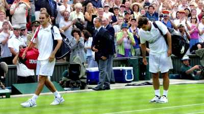 In the fourth round, - Roger Federer: A Champions Journey
