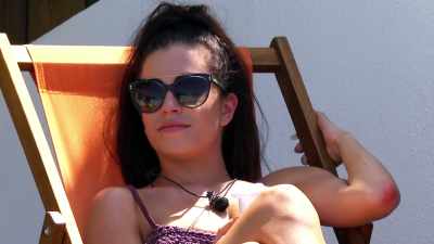In the garden, - Love Island