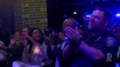 In the meantime,
be careful out there. - Jeff Ross Roasts Cops