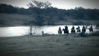 In the morning,
a posse goes out, - Beyond Oak Island