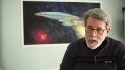 In the ready room, - The Center Seat: 55 Years of Star Trek