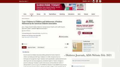 In the recent position
statement regarding management - The Diabetes Solution