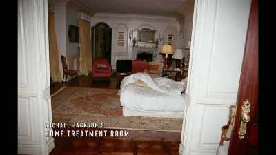 In the room
where he was being treated, - Killing Michael Jackson
