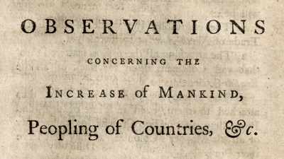 In the same essay, he argued, - Benjamin Franklin