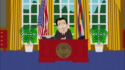 ♪ In the tropical isles
with the coconut trees ♪ - South Park