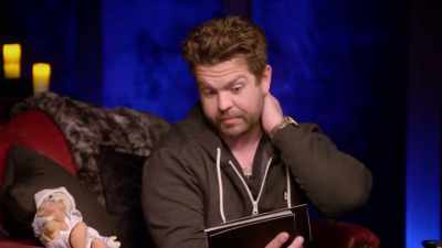 In the video he's sleeping
on his grandma's couch - The Osbournes Want to Believe