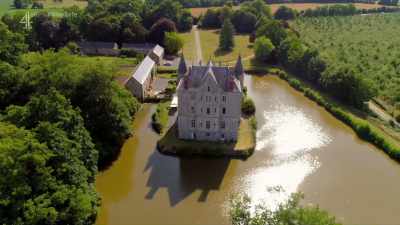 - In the walled garden,
the reclaimed path is - Escape to the Chateau: Make Do & Mend