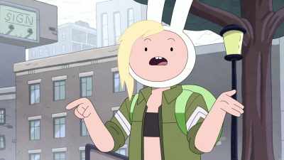In the world
we all came from, - Adventure Time: Fionna & Cake