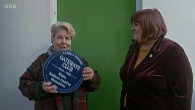 ..in their name, we are putting up
this temporary blue plaque - Gateways Grind