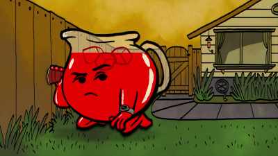 In their neighbor's yard... - Tig Notaro: Drawn