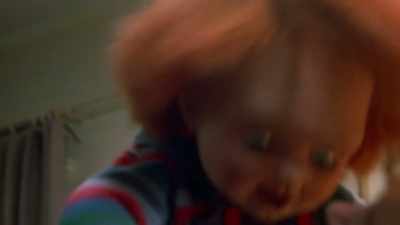 - In those shots, he
kind of changed from - Living with Chucky
