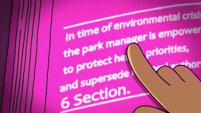 "In times of environmental crisis - Central Park