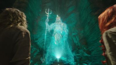 In this trident resides the power of Atlantis - Aquaman