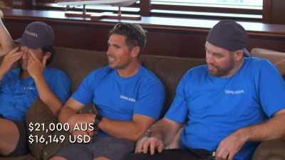 In U.S. dollars it's 16,149, - Below Deck Down Under
