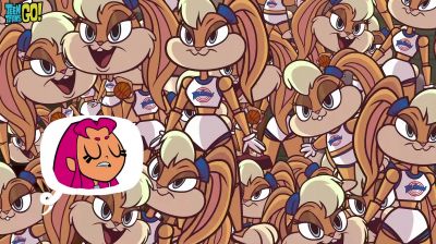 Indeed she is not one of these - Teen Titans Go! See Space Jam